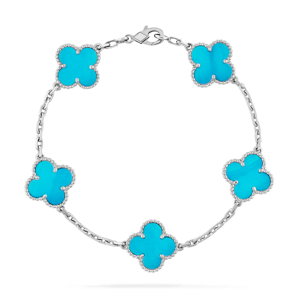 [⭐Clover Jewelry] CLOVER 5 MOTIF TURQUOISE BRACELET COLLECTION