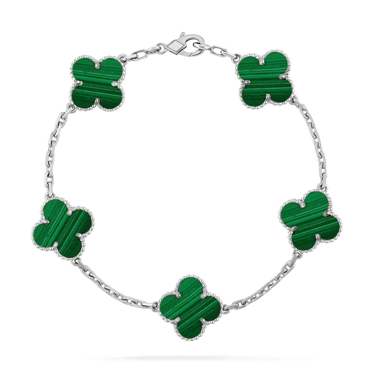 [⭐Clover Jewelry] CLOVER 5 MOTIF MALACHITE BRACELET COLLECTION