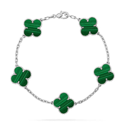 [⭐Clover Jewelry] CLOVER 5 MOTIF MALACHITE BRACELET COLLECTION