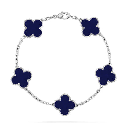 [⭐Clover Jewelry]CLOVER 5 MOTIF LAPIS LAZULI BRACELET COLLECTION
