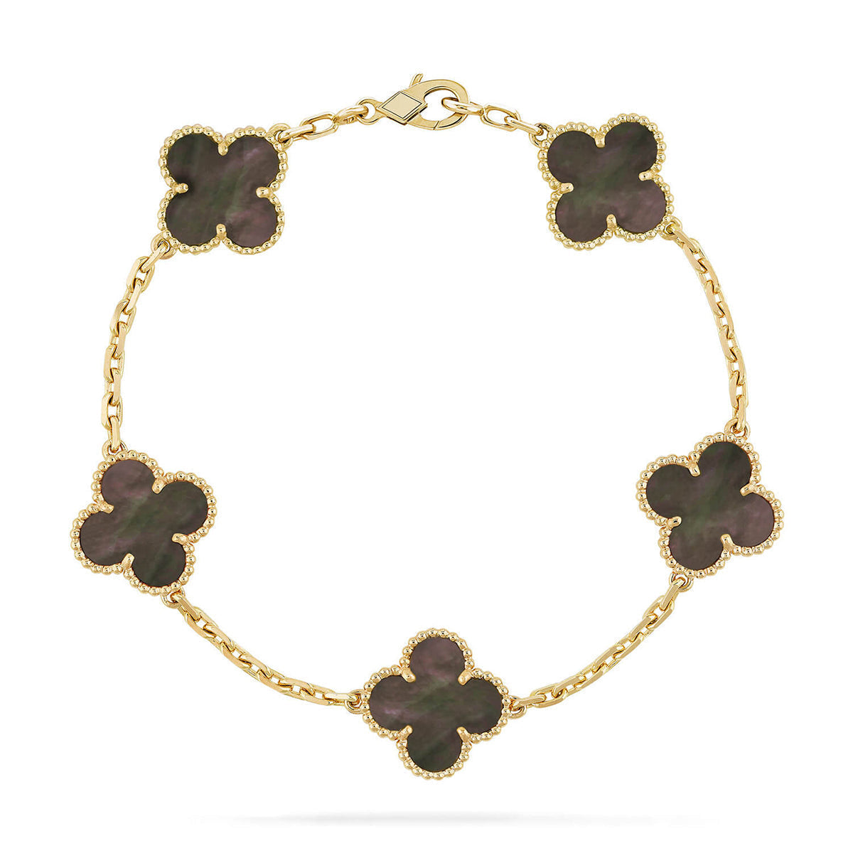 [⭐Clover Jewelry] CLOVER 5 MOTIF GRAY MOP BRACELET COLLECTION
