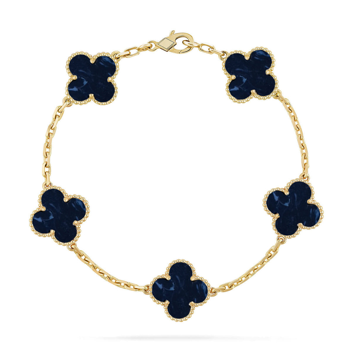 [⭐Clover Jewelry]CLOVER 5 MOTIF PIETERSITE BRACELET COLLECTION