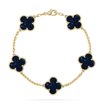 [⭐Clover Jewelry]CLOVER 5 MOTIF PIETERSITE BRACELET COLLECTION