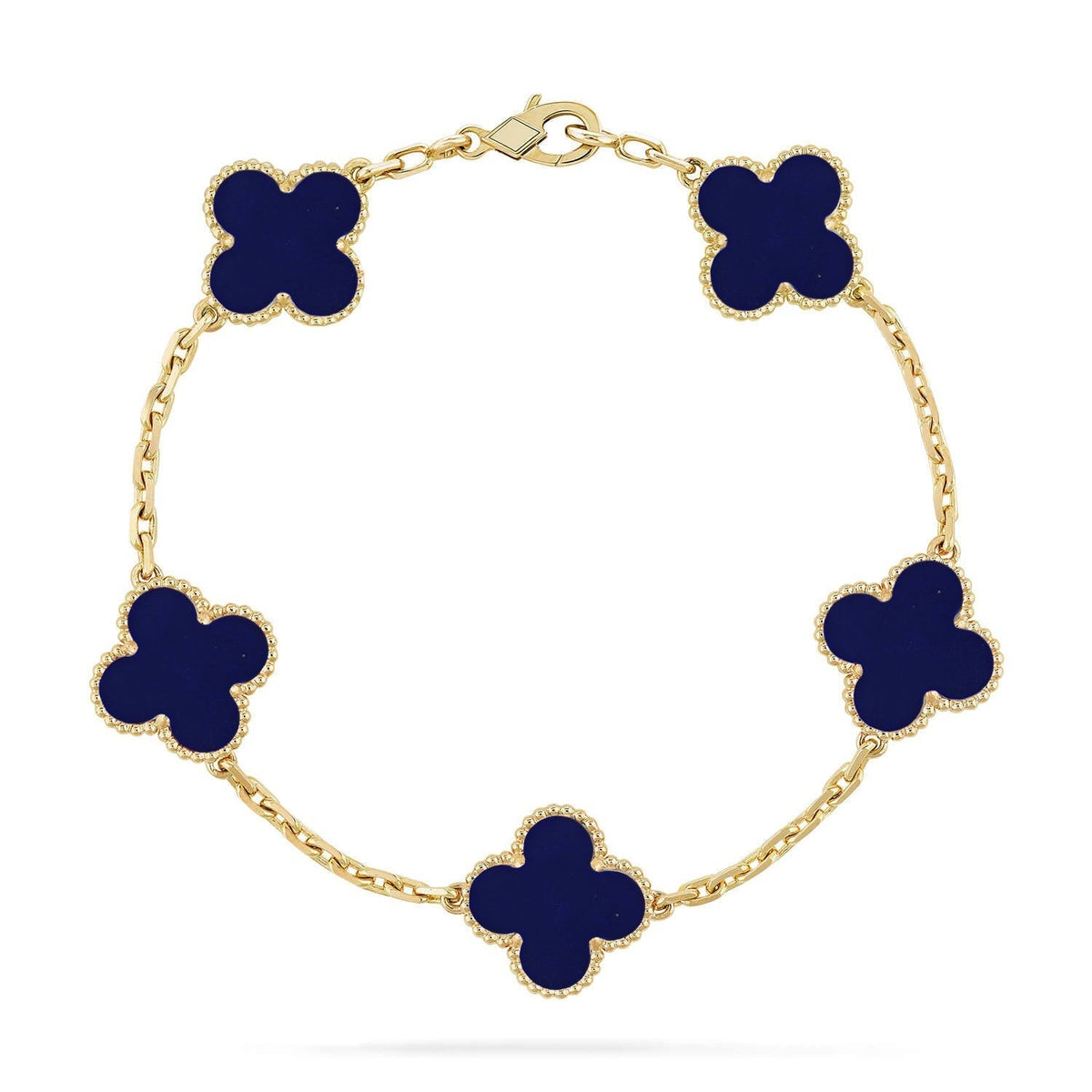 [⭐Clover Jewelry]CLOVER 5 MOTIF LAPIS LAZULI BRACELET COLLECTION