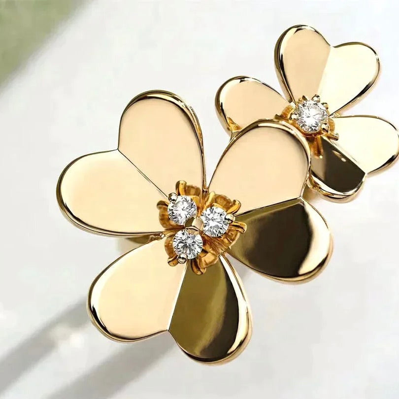 [⭐Clover Jewelry]CLOVER COMOS GOLD DIAMOND RING