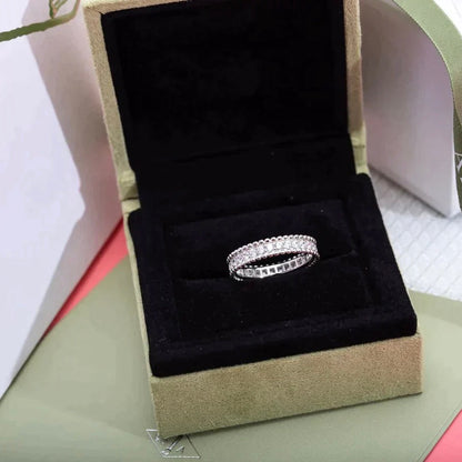 [⭐Clover Jewelry]PERLEE DIAMOND SILVER RING