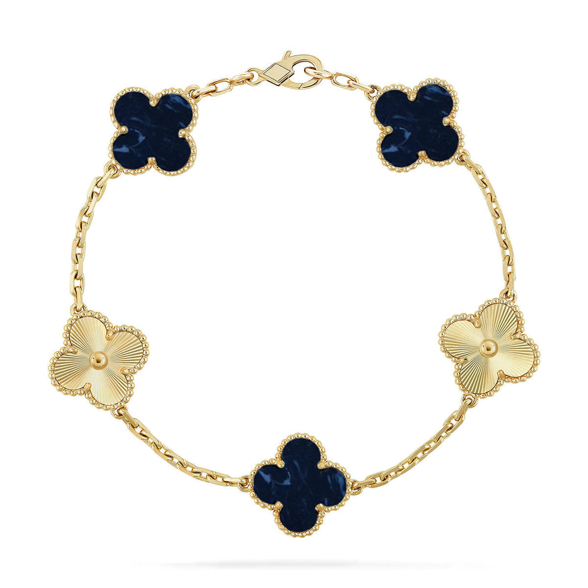 [⭐Clover Jewelry]CLOVER 5 MOTIF PIETERSITE BRACELET COLLECTION