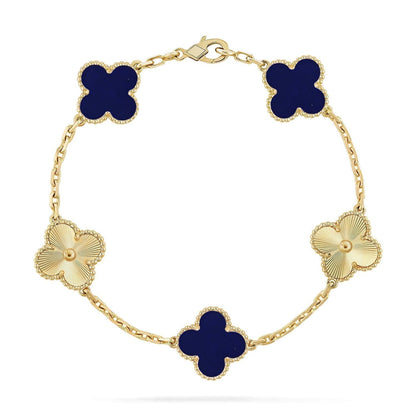 [⭐Clover Jewelry]CLOVER 5 MOTIF LAPIS LAZULI BRACELET COLLECTION