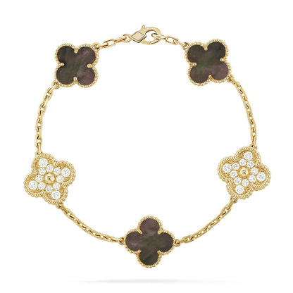 [⭐Clover Jewelry] CLOVER 5 MOTIF GRAY MOP BRACELET COLLECTION