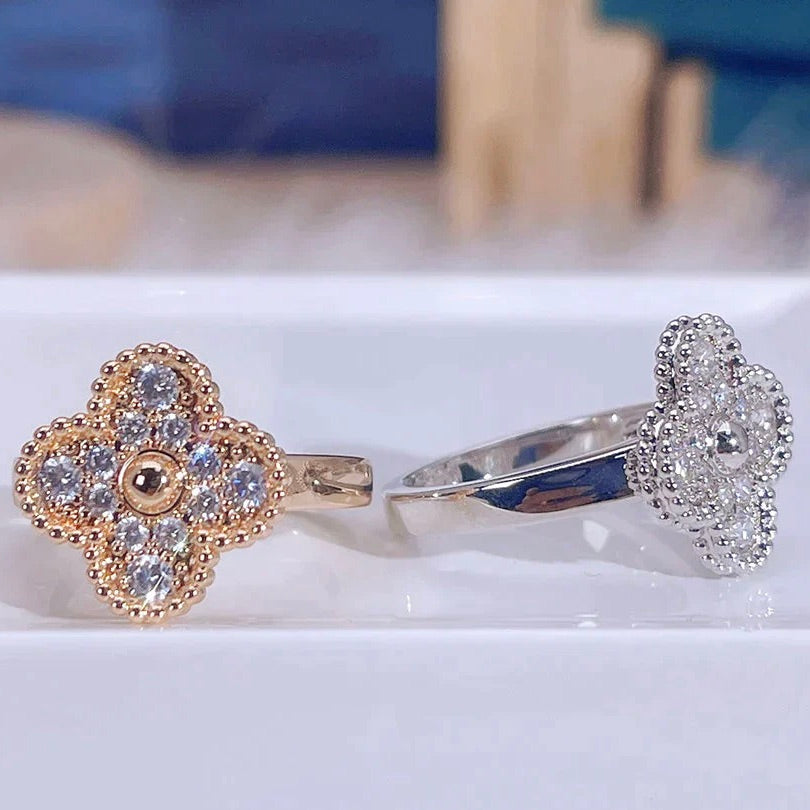 [⭐Clover Jewelry]CLOVER DIAMOND RING