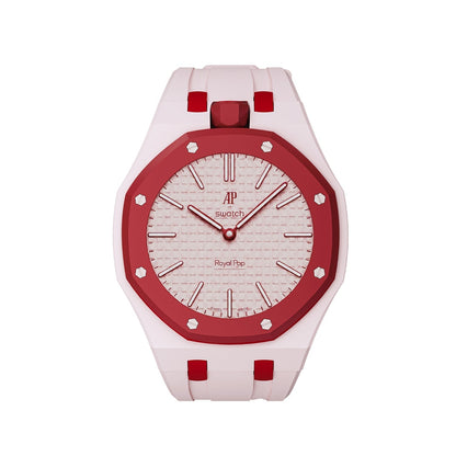 Oak Pop Exclusive Pink And Red Silicone Strap