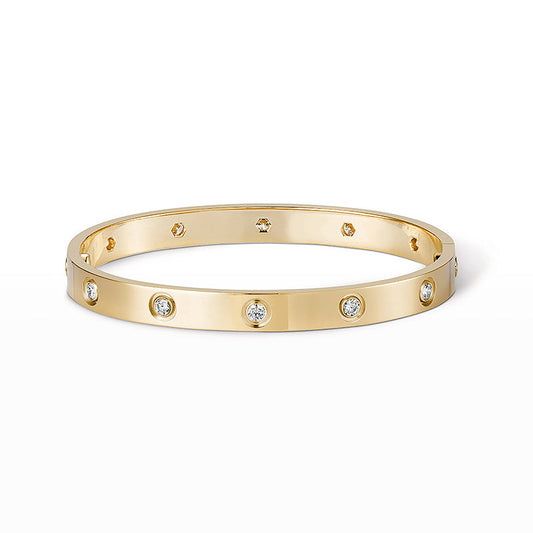 [⭐Clover Jewelry]LOVE BRACELET 6.1MM 10 DIAMONDS