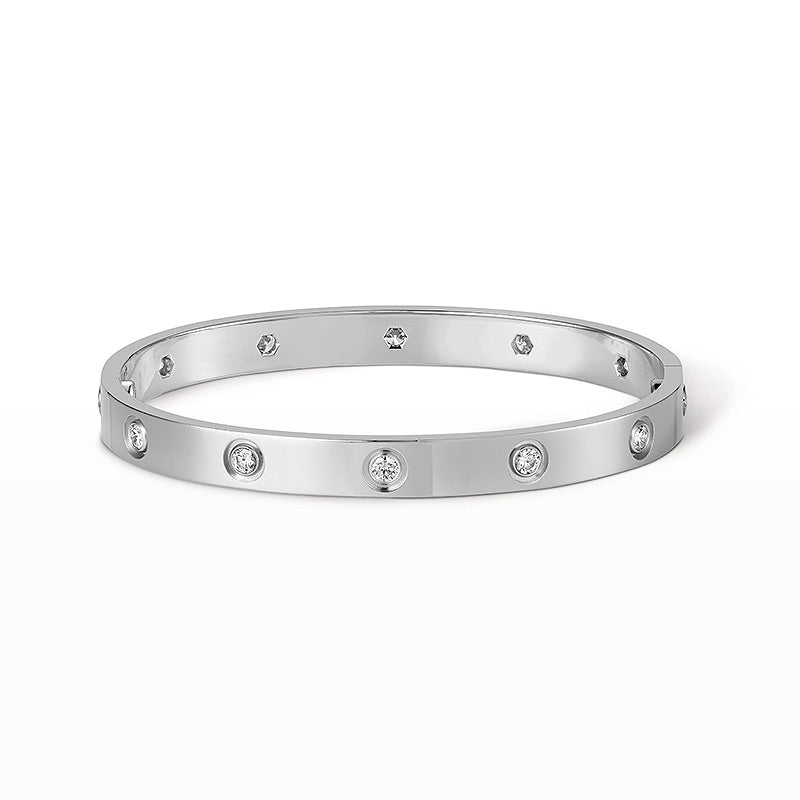 [⭐Clover Jewelry]LOVE BRACELET 6.1MM 10 DIAMONDS
