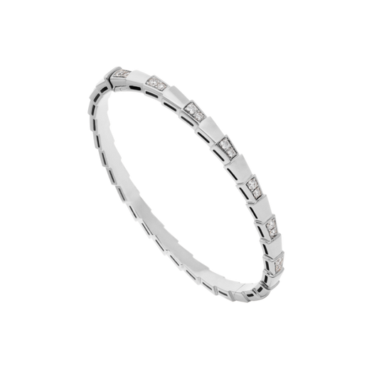 [⭐Clover Jewelry]SERPENTI BRACELET SILVER DIAMOND