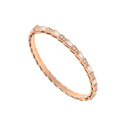 [⭐Clover Jewelry]SERPENTI BRACELET PINK GOLD MOP DIAMOND