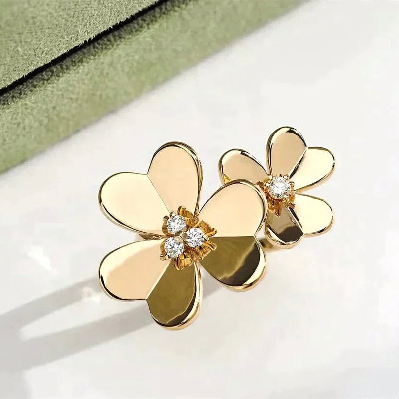 [⭐Clover Jewelry]CLOVER COMOS GOLD DIAMOND RING