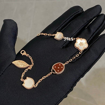 [⭐Clover Jewelry]LUCKY SPRING 5 MOTIF BRACELET