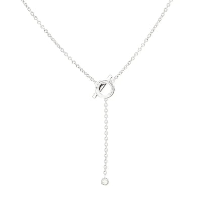 [⭐Clover Jewelry]FINESSE SILVER DIAMOND NECKLACE