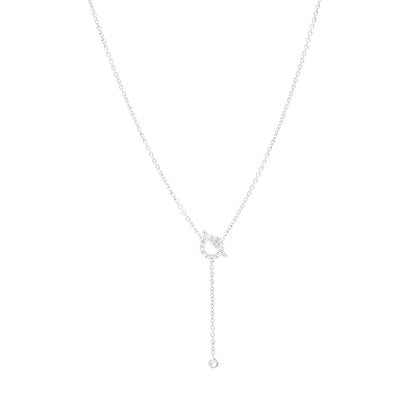 [⭐Clover Jewelry]FINESSE SILVER DIAMOND NECKLACE