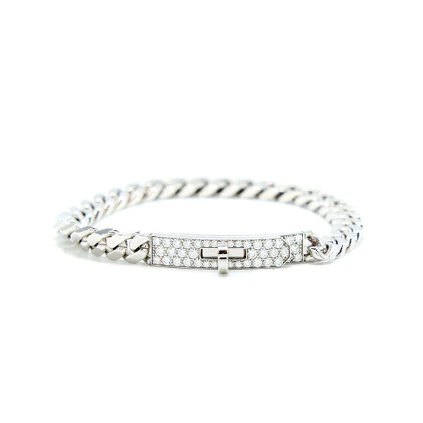 [⭐Clover Jewelry]KELLY CHAIN SILVER DIAMOND BRACELET