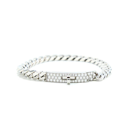 [⭐Clover Jewelry]KELLY CHAIN SILVER DIAMOND BRACELET