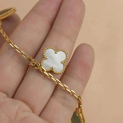 [⭐Clover Jewelry]LUCKY SPRING 5 MOTIF GOLD BRACELET