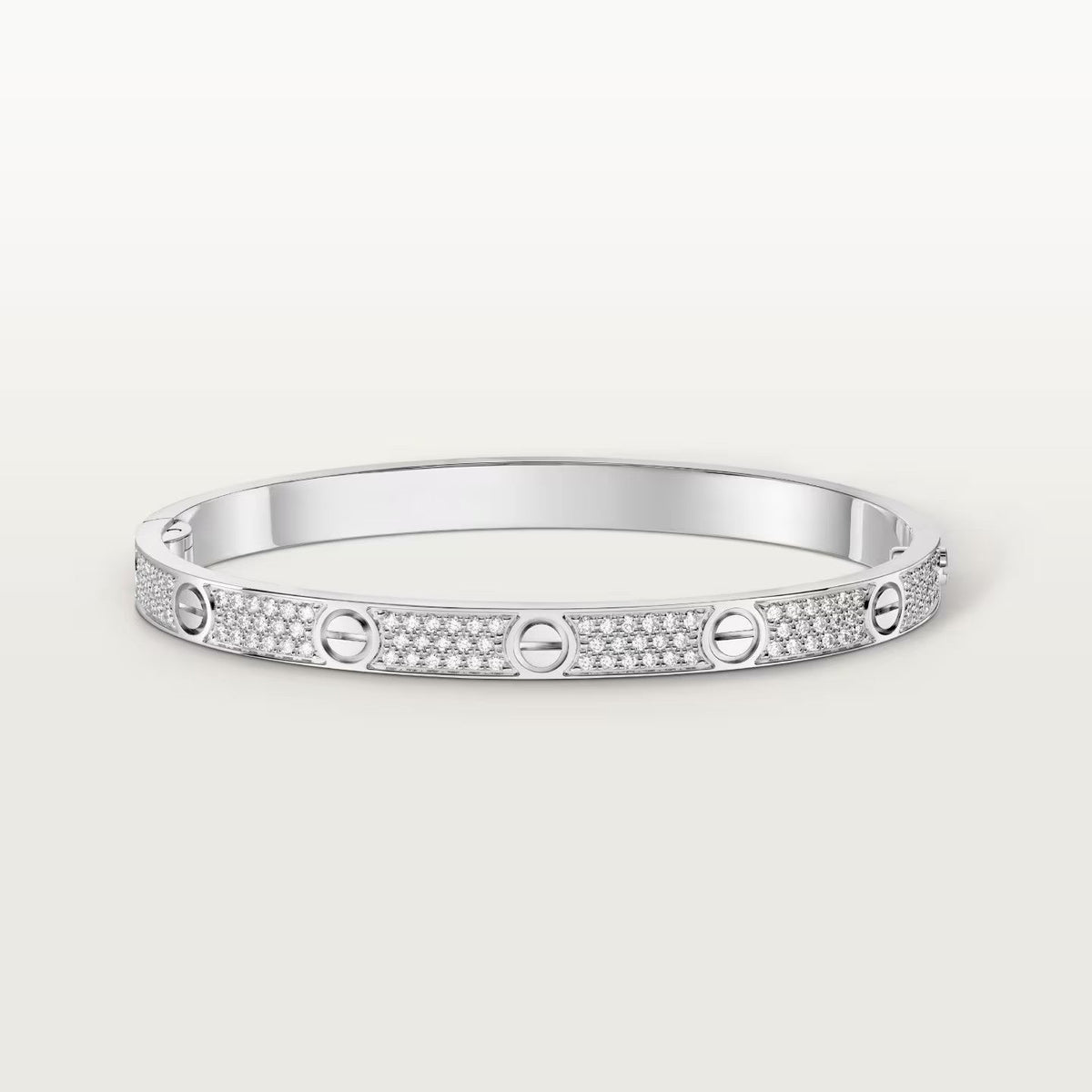[⭐Clover Jewelry]LOVE BRACELET 4.8MM DIAMOND-PAVED