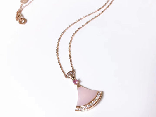 [⭐Clover Jewelry]DREAM NECKLACE PINK MOP DIAMOND