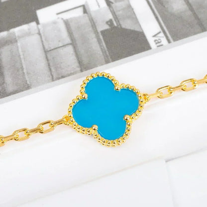 [⭐Clover Jewelry] CLOVER 5 MOTIF TURQUOISE BRACELET COLLECTION
