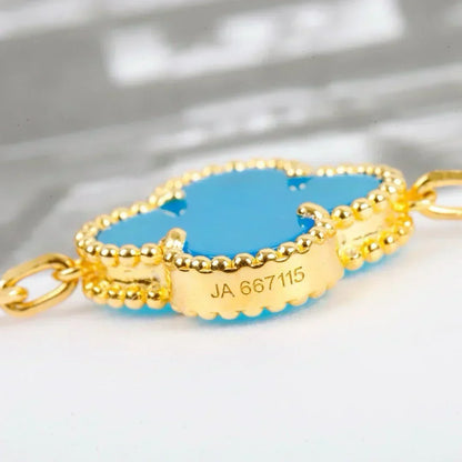 [⭐Clover Jewelry] CLOVER 5 MOTIF TURQUOISE BRACELET COLLECTION