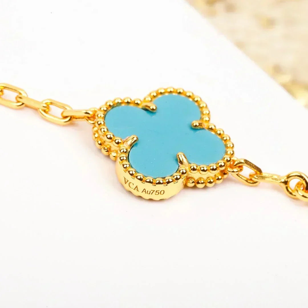 [⭐Clover Jewelry] CLOVER 5 MOTIF TURQUOISE BRACELET COLLECTION