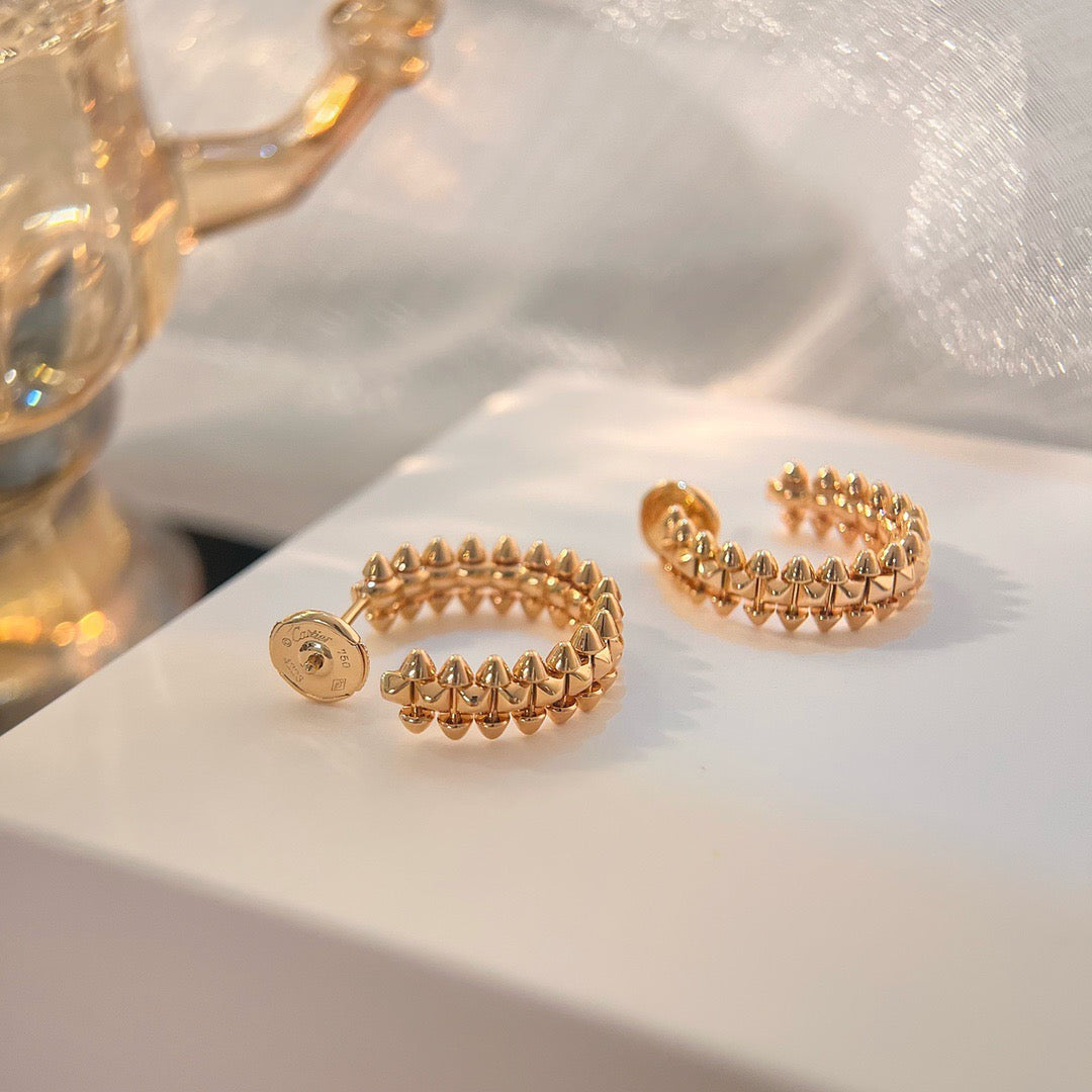 [⭐Clover Jewelry]CLASH SMALL HOOP EARRINGS