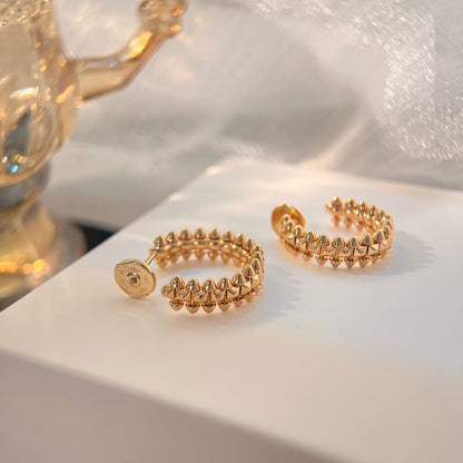 [⭐Clover Jewelry]CLASH SMALL HOOP EARRINGS