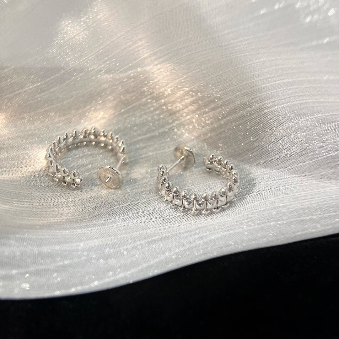 [⭐Clover Jewelry]CLASH SMALL HOOP EARRINGS