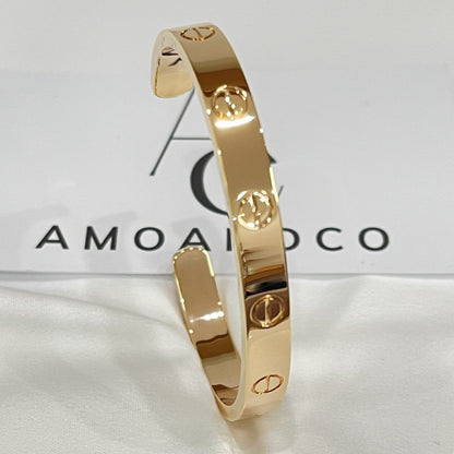 [⭐Clover Jewelry]LOVE BRACELET 6.1MM OPEN CUFF