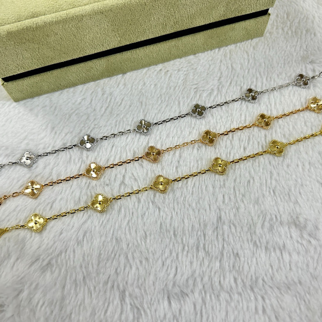 [⭐Clover Jewelry]CLOVER 6 MOTIF DIAMOND BRACELET