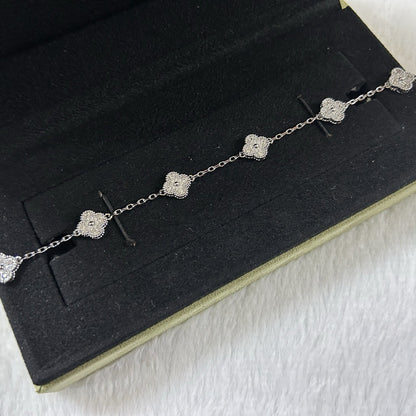[⭐Clover Jewelry]CLOVER 6 MOTIF DIAMOND BRACELET
