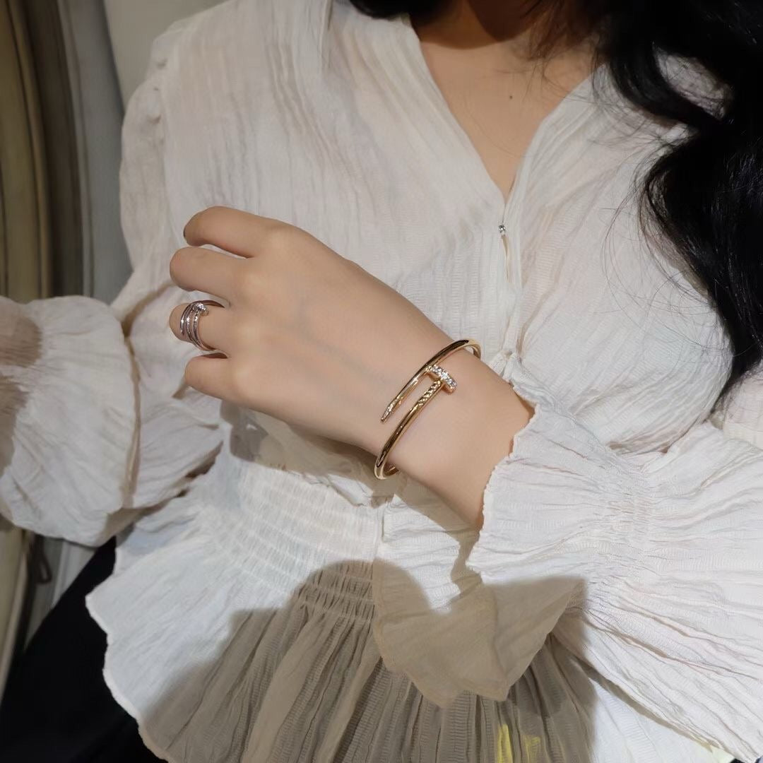 [⭐Clover Jewelry]JUSTE BRACELET 3.5MM DIAMONDS