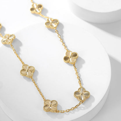 [⭐Clover Jewelry]CLOVER 10 MOTIFS LASER NECKLACE