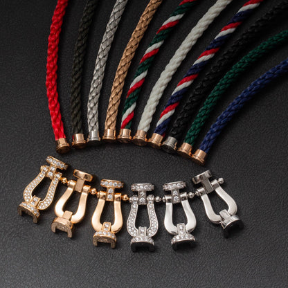 [⭐Clover Jewelry]FORCE LARGE HORSESHOE NO DIAMOND BRACELET GOLD