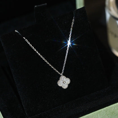 [⭐Clover Jewelry]CLOVER MINI 9.5MM PENDANT DIAMOND NECKLACE