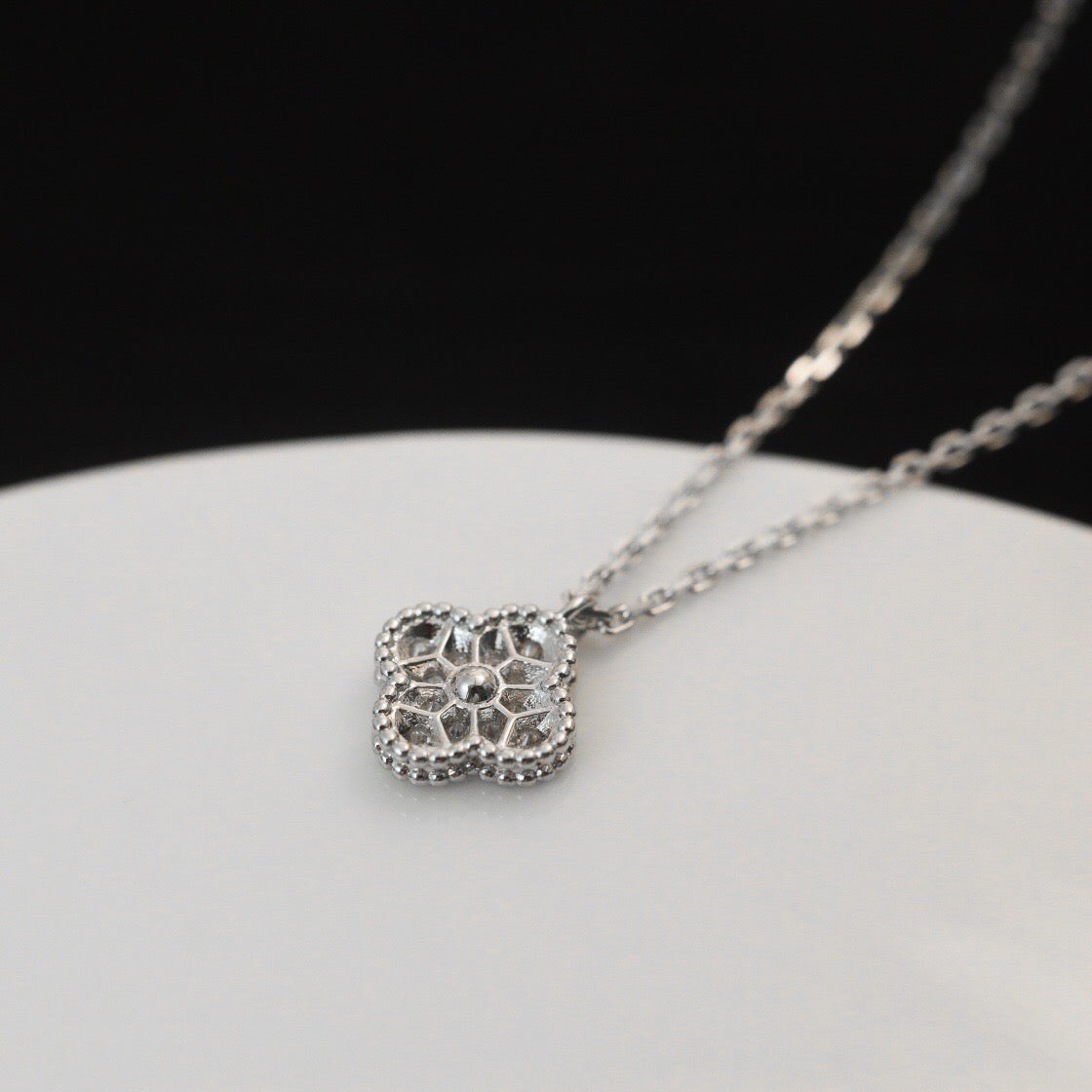 [⭐Clover Jewelry]CLOVER MINI 9.5MM PENDANT DIAMOND NECKLACE