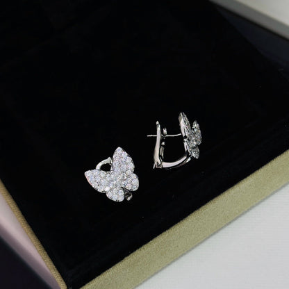 [⭐Clover Jewelry]BUTTERFLY ALL DIAMOND EARRINGS