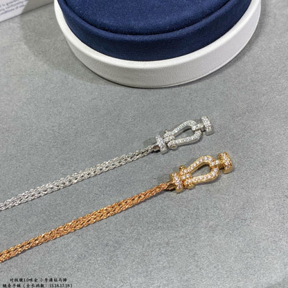 [⭐Clover Jewelry]FORCE SMALL HORSESHOE  DIAMOND CHAIN ROPE BRACELET