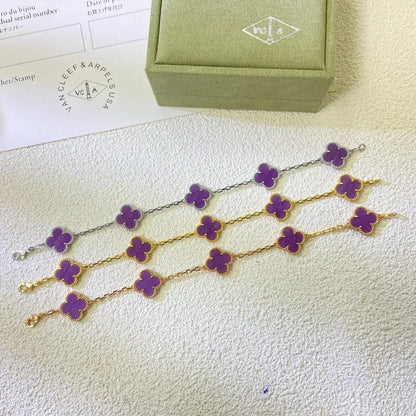 [⭐Clover Jewelry] CLOVER 5 MOTIF VIOLET BRACELET COLLECTION