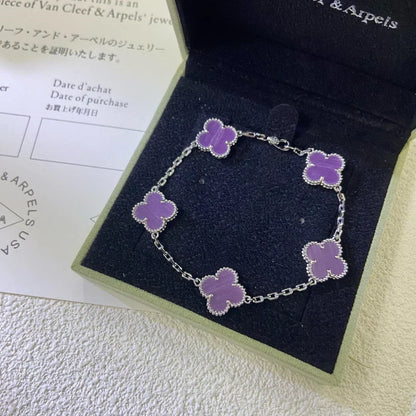 [⭐Clover Jewelry] CLOVER 5 MOTIF VIOLET BRACELET COLLECTION