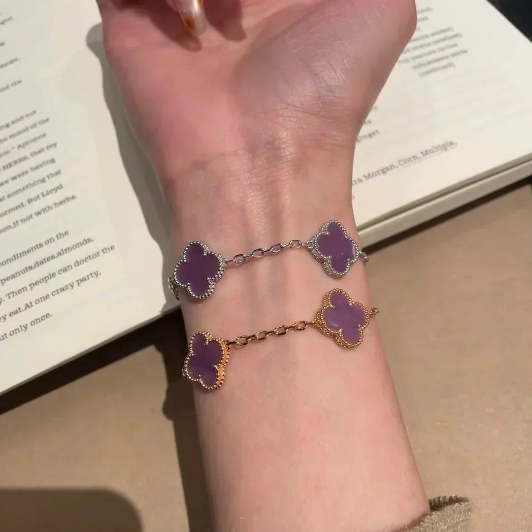 [⭐Clover Jewelry] CLOVER 5 MOTIF VIOLET BRACELET COLLECTION