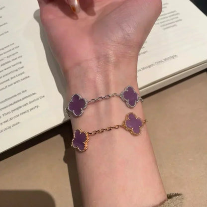 [⭐Clover Jewelry] CLOVER 5 MOTIF VIOLET BRACELET COLLECTION