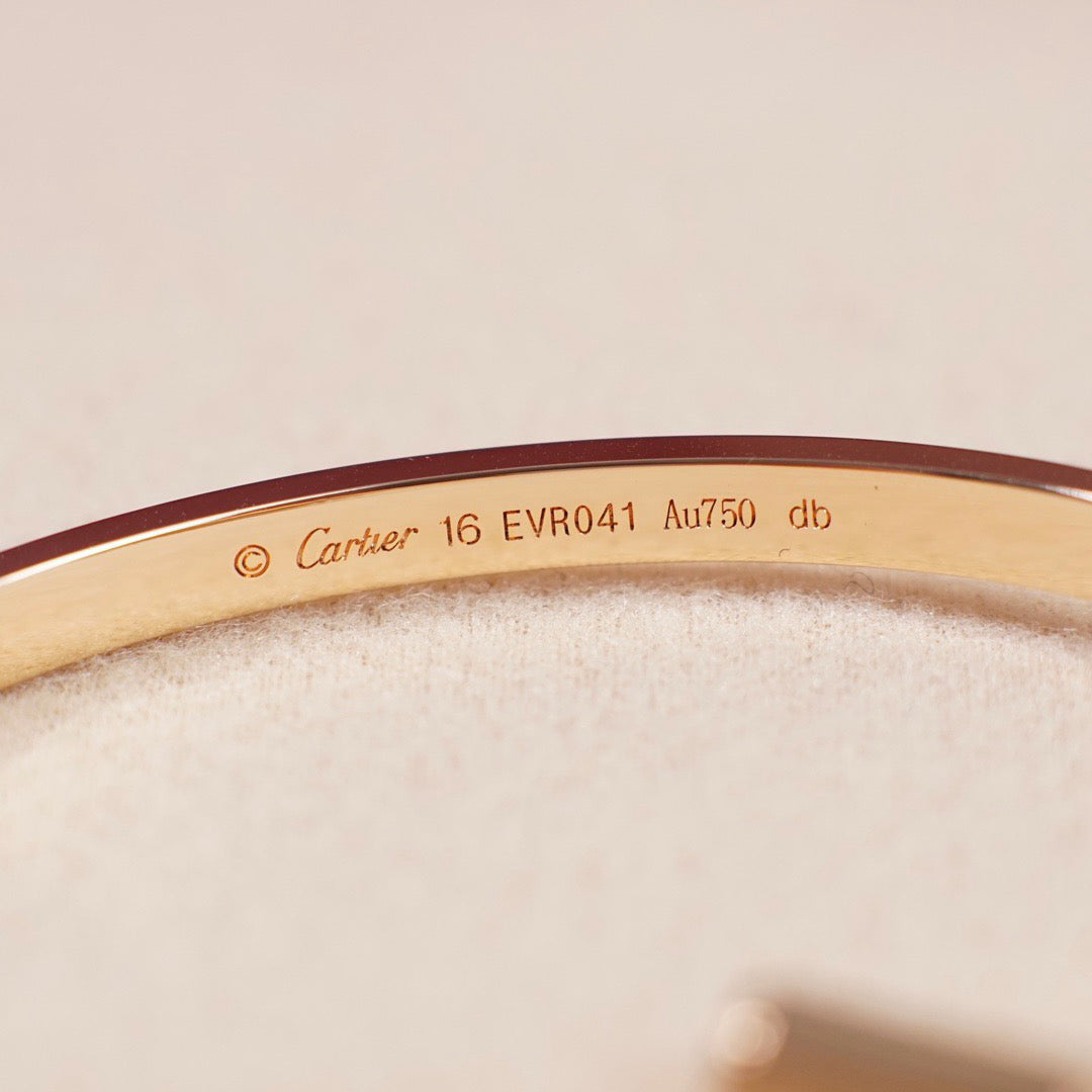 [⭐Clover Jewelry]LOVE BRACELET 3.65MM 6 DIAMONDS