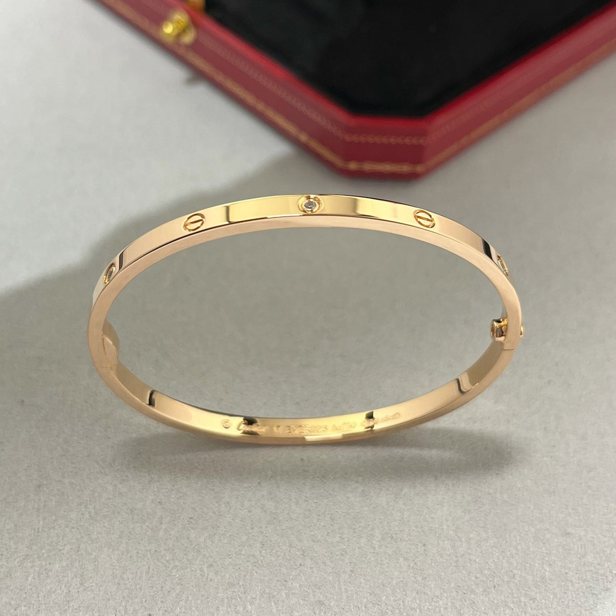 [⭐Clover Jewelry]LOVE BRACELET 3.65MM 6 DIAMONDS
